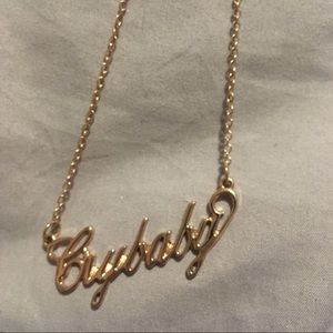 Gold “Crybaby” necklace